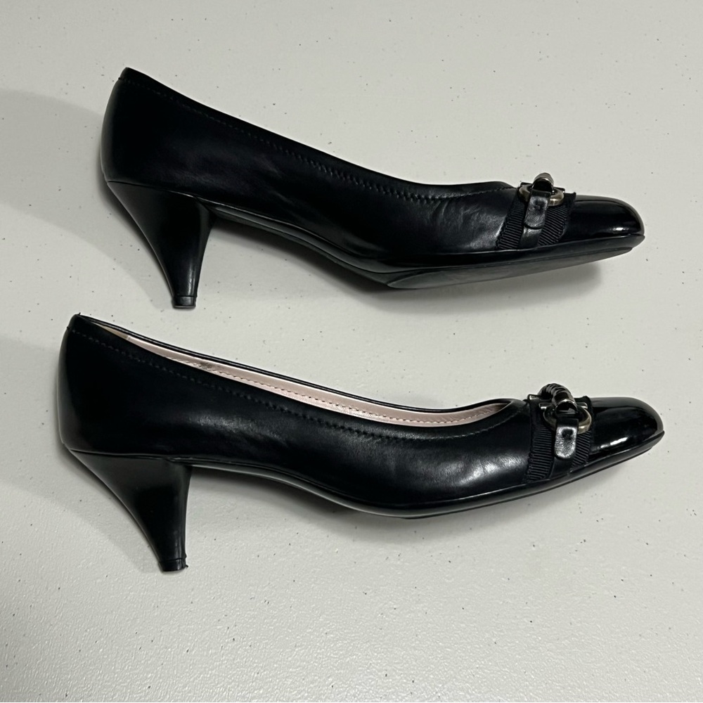 SALVATORE FERRAGAMO Cap Toe Heels with Dust Bag - Picture 8 of 14